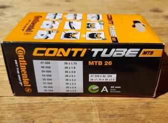 Continental - Schlauch 26 x 2.00/2.25/2.50, Autoventil (AV) f. MTB, Moped, Motorfahrrad etc.  
