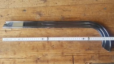 Kettenschutz, verchromt, für Fahrräder mit angelöteten Haltern, L=siehe Bilder, orig. 70/80er Jahre 