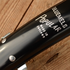 Kotschützer "BLUEMELS POPULAR", schwarz, 28 Zoll, rarer orig. Altbestand, NOS 