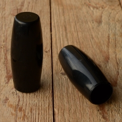 Fahrradgriffe, "Schweizer-Militärrad", schwarz,  25mm,  orig. Altbestand der Schweizer Armee, NOS!, alte Neuware 