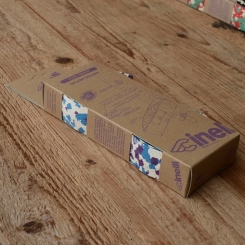 Lenkerband "CINELLI", lila-blau-weiß, ohne Lenkerstopfen, orig. 80/90er Jahre, NOS      