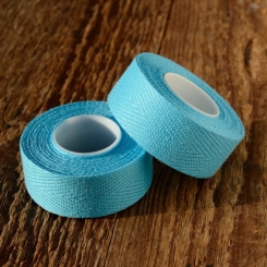 Lenkerband "TEXTIL / LEINEN", hellblau / türkis 