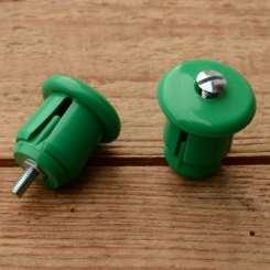 Lenkerendstopfen "UNIVERSELL", grün, Kunststoff, orig. Altbestand 