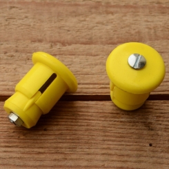 Lenkerendstopfen "UNIVERSELL", gelb, Kunststoff, orig. Altbestand 