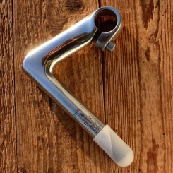 Lenker Vorbau "ungemarkt", Alu poliert, L=100mm, Klemmung=25.4mm, Schaftlänge=150mm 