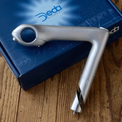 Lenker Vorbau "DEDA Italy", Alu poliert, L=130mm, Klemmung=26 mm, Schaftlänge=130mm 