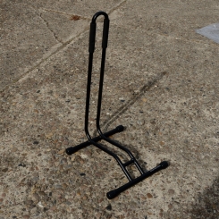 Ausstellungs Ständer, "EASYSTAND", Aluminium schwarz, Höhe 75cm, Breite 38cm, sehr standfest! 