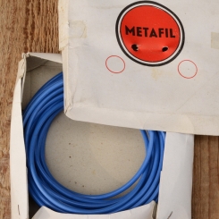 Bowdenzug Außenhülle "METAFIL", blau, Durchmesser außen 5mm, Durchmesser innen 2,8mm 
