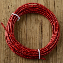 Bowdenzug Außenhülle, rot m. Glitter Effekt,, Durchmesser außen 5.0mm, Durchmesser innen 2.5mm, pro Meter 