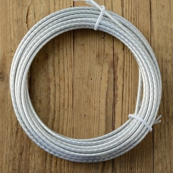 Bowdenzug Außenhülle, chromsilber , Durchmesser außen 5.0mm, Durchmesser innen 2.5mm, pro Meter 