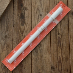 Luftpumpe "SKS", Länge: 380-400 mm , Kunststoff weiss, u.a. passend für Klappfahrrad / Minifahrrad, Sportrad 60-80er J. 