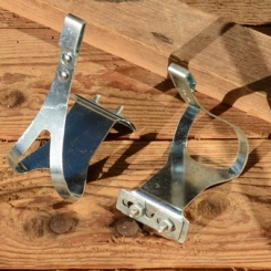 Pedalhaken / Rennhaken , verzinkt, pass. für 60/70er Jahre Renner, ohne Markenprägung 