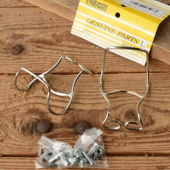 Pedalhaken / Rennhaken "MKS", Edelstahl (VA), edle Ausführung, Größe "M", nicht für Riemenmontage 