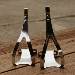 Pedalhaken / Rennhaken "CHRISTOPHE", verchromt, BITTE ANFRAGEN, VERSCHIEDENE GRÖSSEN AM LAGER 