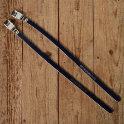 Pedalriemen "CHRISTOPHE / LAPIZE", nachtblau, Leder, hochwertige Ausführung 