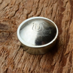 Pedalkappe, "UNION", glanzverzinkt, D_innen=17.5mm D_aussen=19.5mm, orig. alte Neuware 