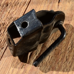 Halterung f. Kindersitz, schwarz, für Rahmenmontage, passend für alte Blechschalensitze 