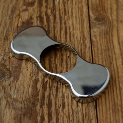 Gabelhaube "UNIVERSELL", Messingblech verchromt, Maße innen: B=82mm, T=33/23mm, H=7mm 