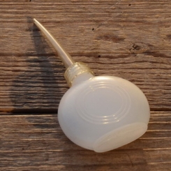 Ölkännchen Kunststoff, transparent weiss, D=50mm/L=105mm 