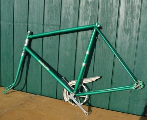 Fahrradrahmen "Dürkopp" 26 Zoll, grün metallic, Rahmenhöhe 55 cm 