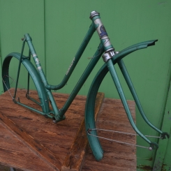 Fahrradrahmen "Dürkopp", Damenausführung 26 Zoll, 50er Jahre, Rahmenhöhe 54 cm, Rahmennummer 2218XXX 