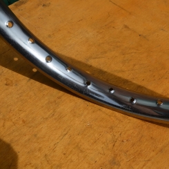 Felge "Schürmann" 1,20 x 16 verchromt, gepunzt, Breite 40 mm, Ventilbohrung 8,5 mm 
