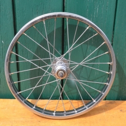 Laufrad hinten "Raleigh" 16 x 1,75 verchromt, Breite 33 mm, Einbaumaß 115 mm 