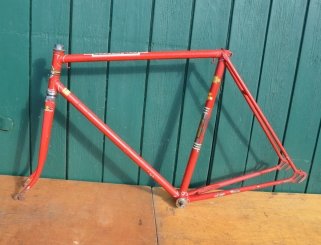 Fahrradrahmen "Brügelmann Gitane", 28 Zoll, Herrenausführung, mit Tretlager und Gabel, Rahmenhöhe 58 cm 