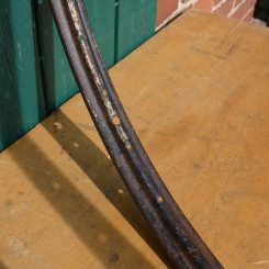 Felge 28 x 1,75 für Drahtbereifung, 36-loch, Breite 34 mm, starke Patina, 