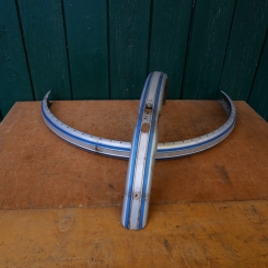 Schutzblechsatz 26 Zoll, Feran, Linierung blau, Damenausführung 