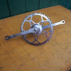 Tretlager "PWB" Keilausführung, komplett 50/60er Jahre für 40 x 70mm Gehäuse 