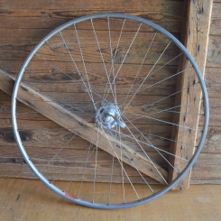 Laufrad vorne, 28 Zoll, Mavic Monthlery Pro, Campa Record Hochflanschnabe 5-6 fach 