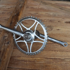 Tretlager Glockenausf., orig. 50er Jahre, verchromt, gebraucht, Zustand s. Bilder 