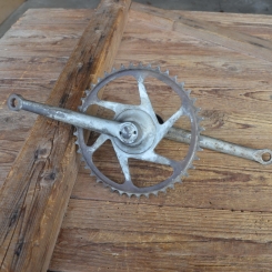 Tretlager Glockenausf., orig. 30er Jahre, verchromt, gebraucht, Zustand s. Bilder 