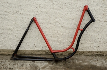 Fahrradrahmen "MIELE",  Damenausf., 28 Zoll,  RH=55cm, orig. 50er J., ohne Gabel,  ohne Tretlager 