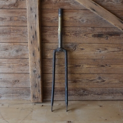 Gabel 26 Zoll Opel, orig. 30er Jahre unrestauriert, Schaftlänge 235 mm, Weite oben 58 mm, Zustand siehe Bilder 