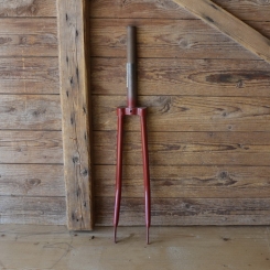 Gabel 26 Zoll orig. 30er Jahre unrestauriert, Schaftlänge 218 mm, Weite oben 46 mm, Zustand siehe Bilder 