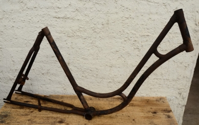 Fahrradrahmen Damenausführung "Presto" 30er Jahre, Rahmenschloß, 28 Zoll 