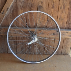 Laufrad 24 x 1,75 hinten mit Torpedo Jet Nabe und Rigida Felge, 70er Jahre NOS 