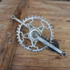 Tretlager Glockenausf., orig. 20er Jahre, 5/8 Zoll ,verchromt, gebraucht, Zustand s. Bilder 