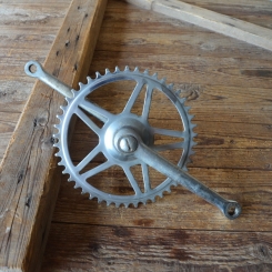 Tretlager Glockenausf. Achslänge 140 mm, Kurbellänge 170 mm,  50er - 60er Jahre 