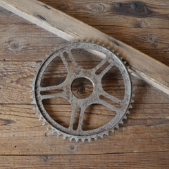 Kettenrad f. Mopednabe; Durchmesser ca. 46,5 mm im Gewinde gemessen, 50er Jahre 