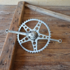 Tretlager 5/8 Zoll, Glockenausf. Achslänge 118 mm, Kurbellänge 180 mm,  20er bis 30er Jahre 