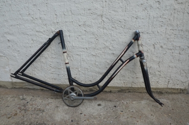 Fahrradrahmen "NSU" Damenausf. 28 Zoll, Stahl, RH=54 cm, 60er Jahre.  