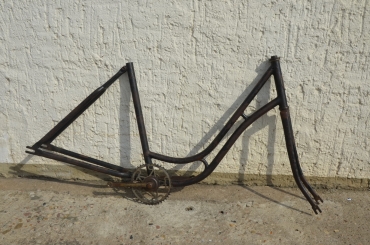 Fahrradrahmen "Falter" Damenausf. 28 Zoll, Stahl, RH=50 cm, 30er Jahre.  