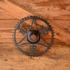 Kettenblatt "Bismarck" schwarz besprüht 