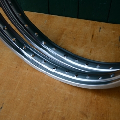 Felgensatz "Rigida" 21 x 2.50 (1.35-17) , Breite 50 mm, verchromt, NOS 