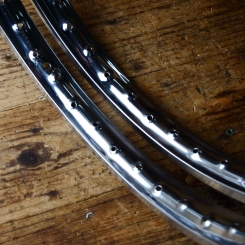 Felgensatz "Kinlin" 1.20-16 (20 x 2.00) ,  verchromt, 36-loch, Breite 38 mm, NOS 