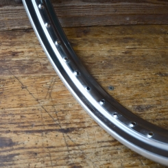 Felge "Silverseal" 1.35 x 17, verchromt, Breite 55 mm, Bohrdurchmesser 6 mm, NOS 