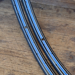 Felgensatz f. Wulstbereifung 24 Zoll, (24 x 1 ½), 36-Loch, original alter Lagerbestand, ggf. leichte Patina 